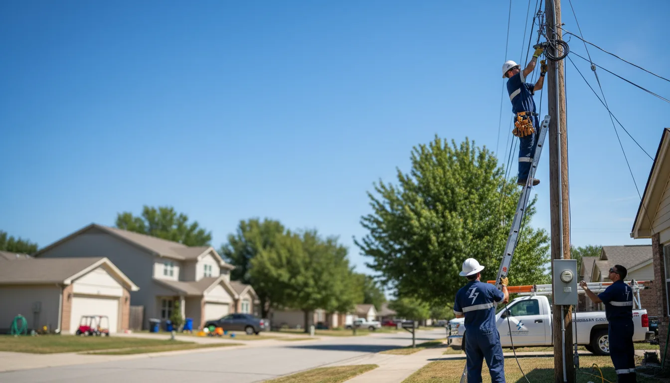 Residential electrician providing installation services in Wilton, AR